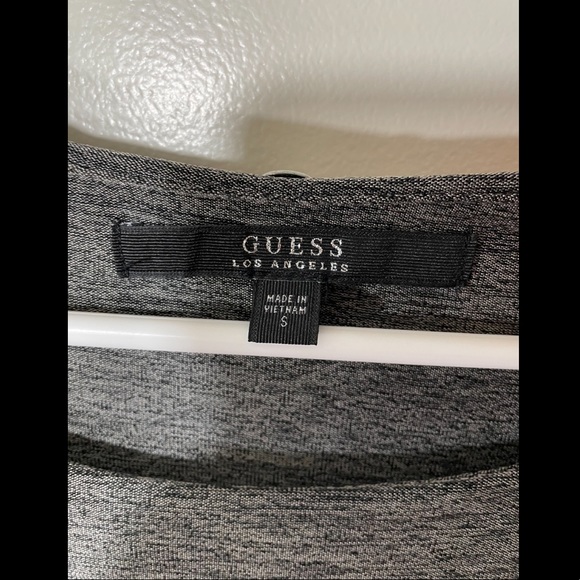 Guess grey Jersey dress with leather decoration - Picture 7 of 7